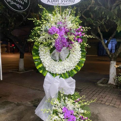 Hoa chia buồn, hoa đám tang #001 - Hoa Bình An Dĩ An