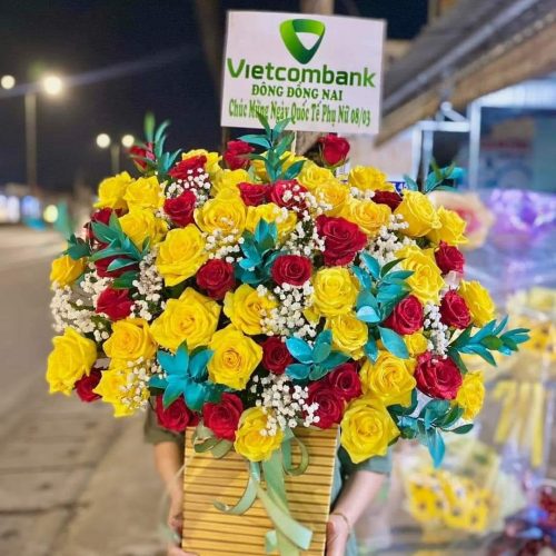 Hoa giỏ #001 - Hoa Bình An Dĩ An