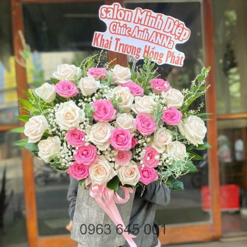 Hoa giỏ #001 - Hoa Bình An Dĩ An