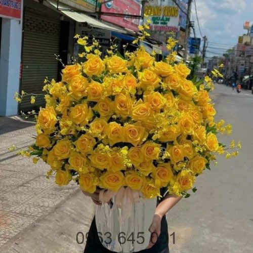 Hoa giỏ #001 - Hoa Bình An Dĩ An